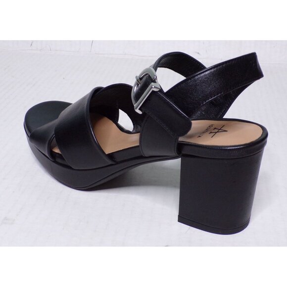 🆕 AQUATALIA Mianna Platform Block Heel Sandal Shoes Black 8 - Picture 9 of 10